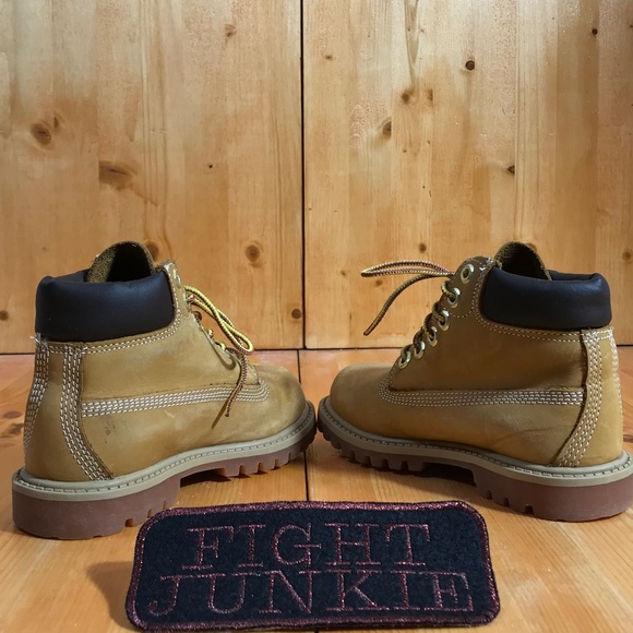 Timberland PREMIUM WATERPROOF Kids Toddler 10M Leather Boots Wheat - Picture 6 of 11